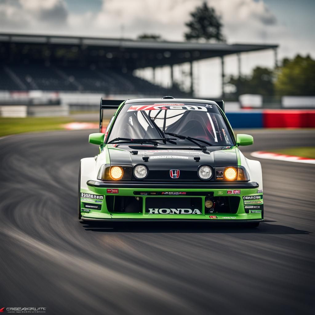 Honda EF Hatch Turbo Race Car with Parachute