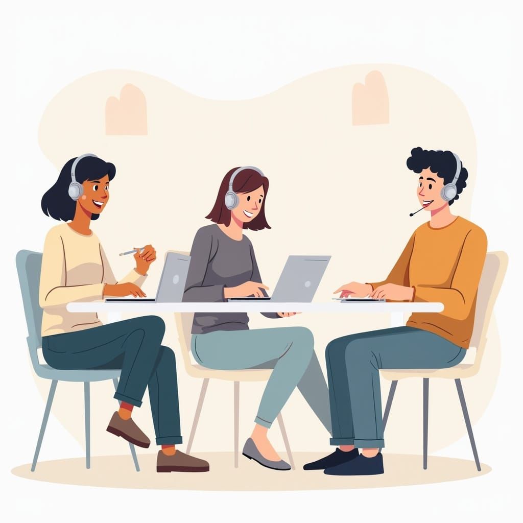 Accessible Remote Learning: Digital Illustration of Students