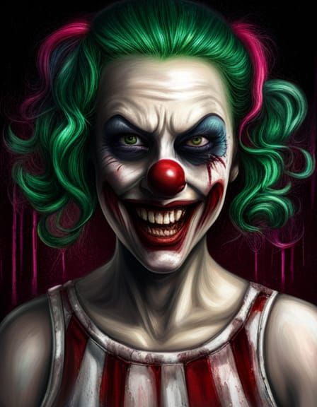 Creepy Clown Nightmare by Todd Lockwood