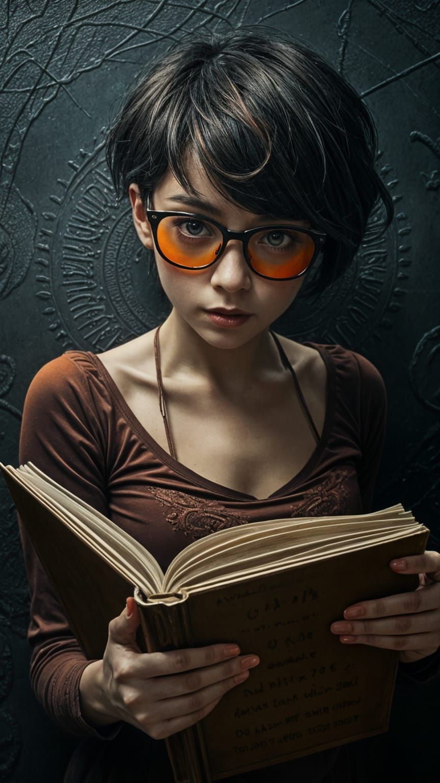 Intricate Portrait of Young Woman Investigating Cthulhu