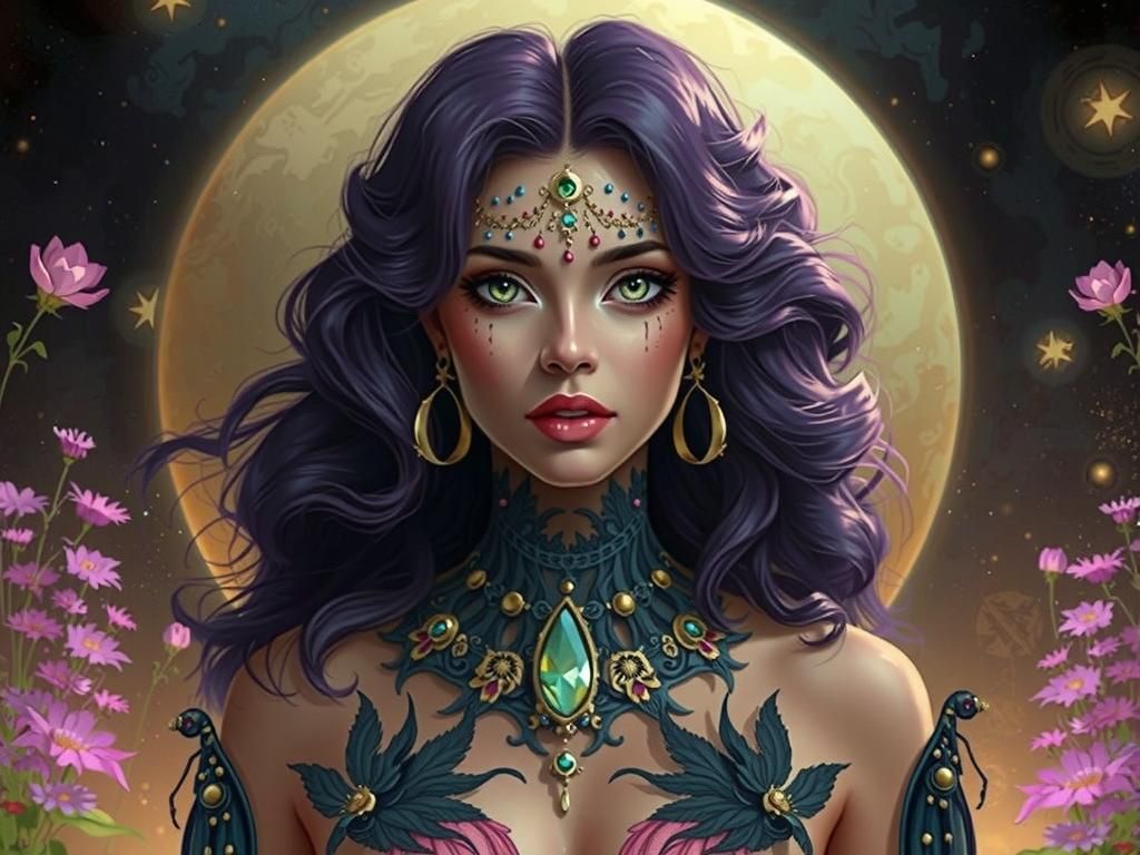 Goth forest princess