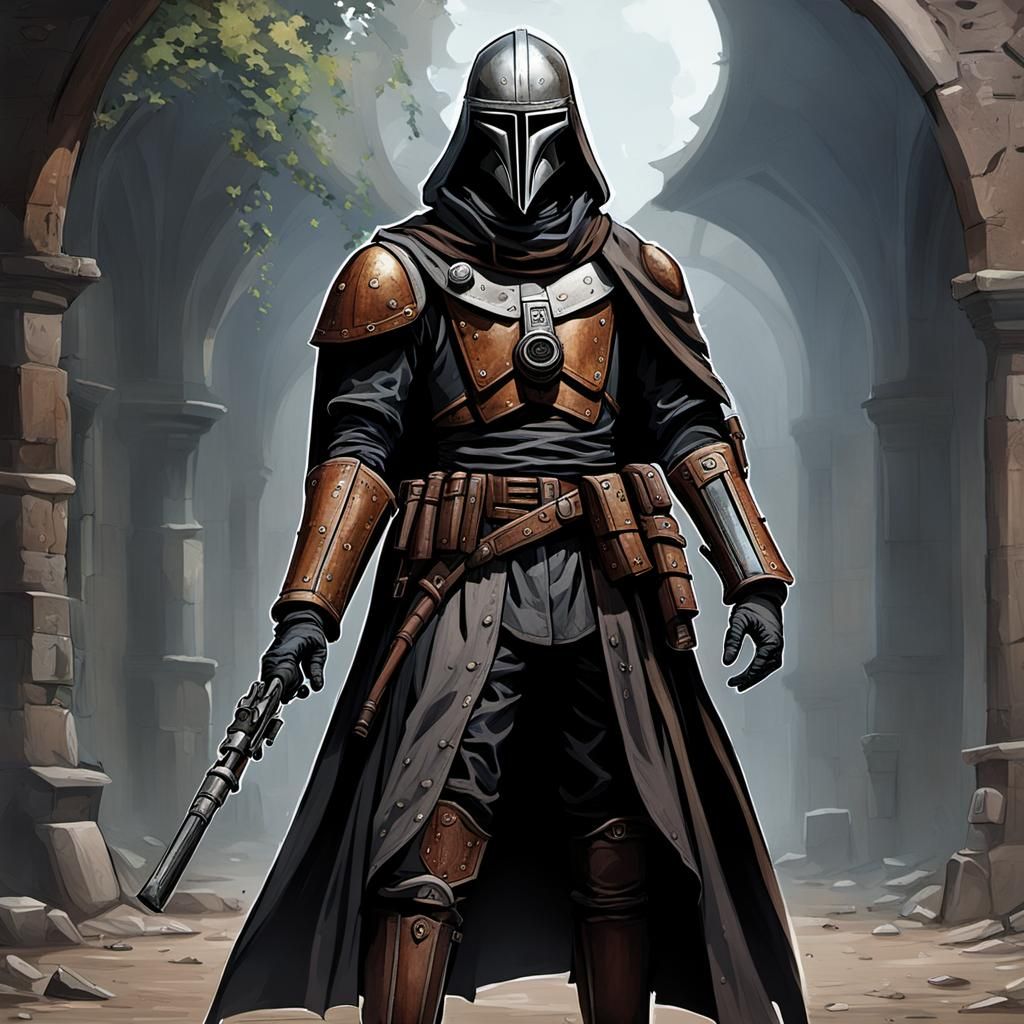 Medieval Plague Doctor Mandalorian