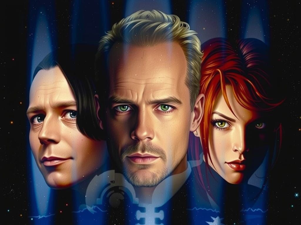 Sailor Moon Poses Heroically in Tokyo Cityscape at Sunset