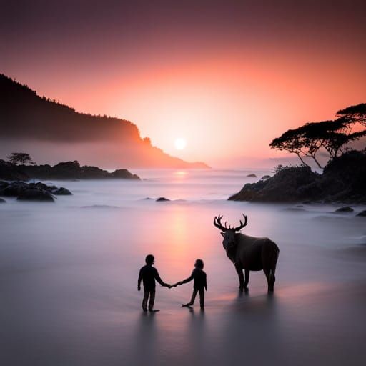 Serene Landscape: A Refuge of Nature in Detailed Painting