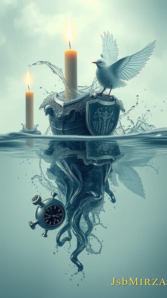 Hyperreal Water Forms in Motion