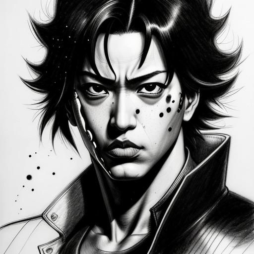 Detailed Splash Art in Reverse Graffiti Style