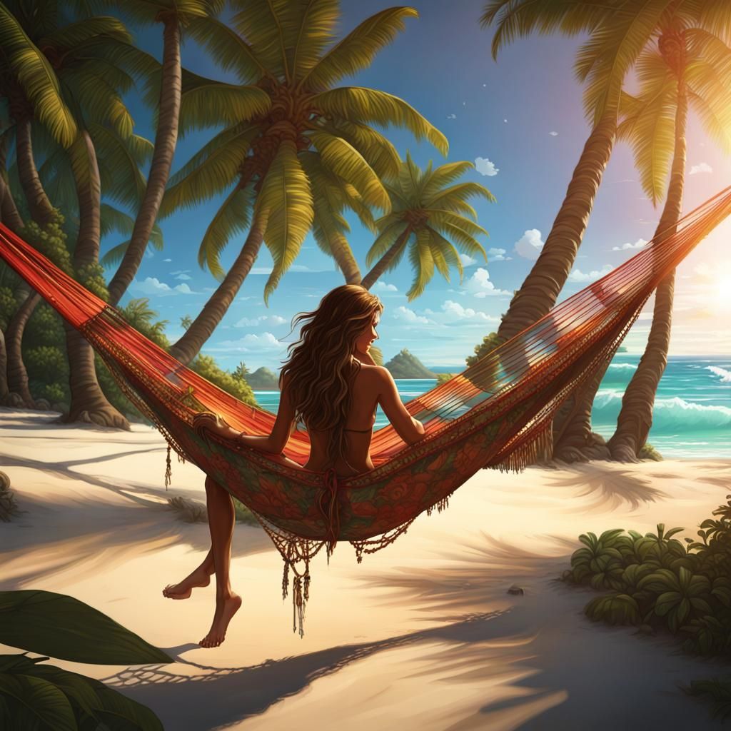 Lush Tropical Islands in Vibrant Sunlight