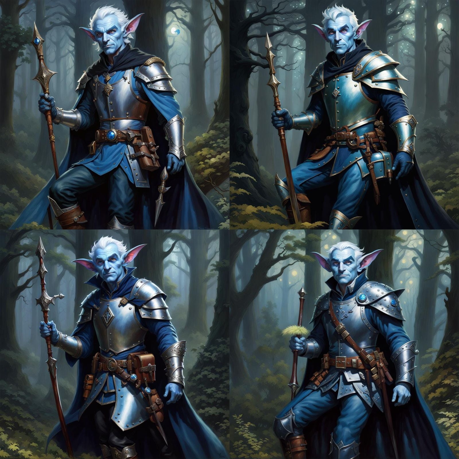 Cute Goblin Ranger in Ethereal Forest