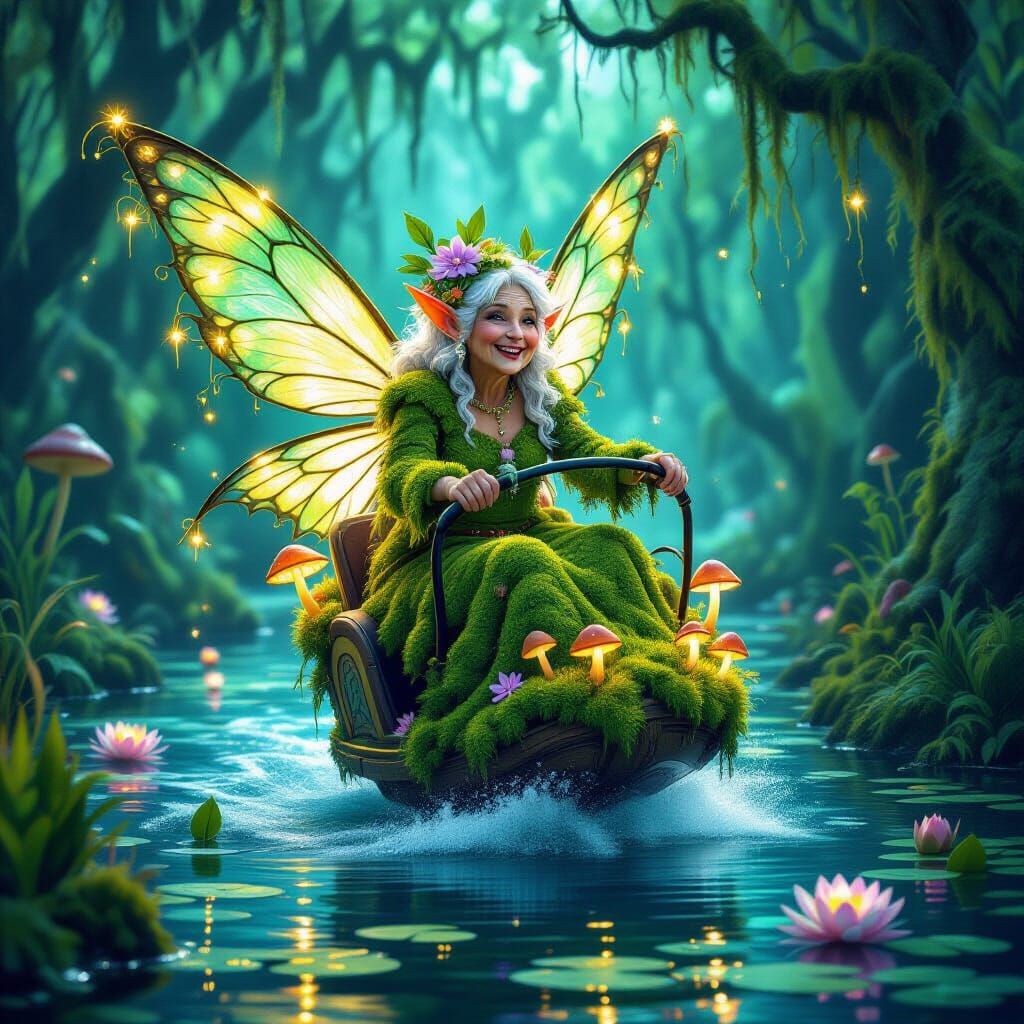 Bioluminescent Swamp Fairy on Carnival Ride