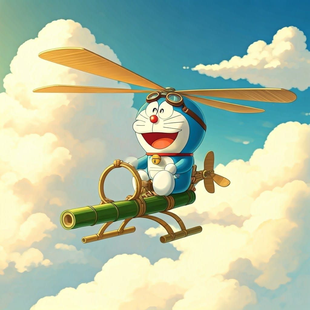 Testing a new bamboo -copter