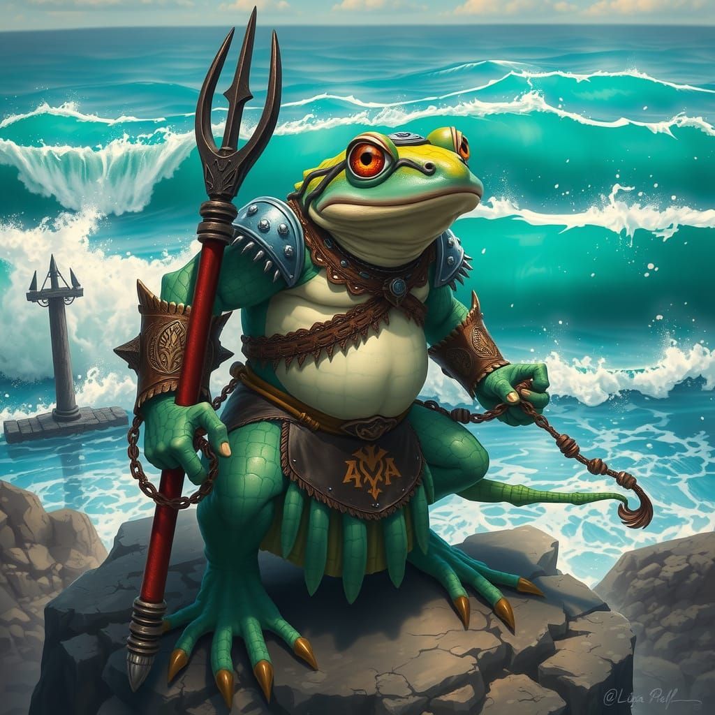 Turquoise Frog Warrior of the Coastal Realm