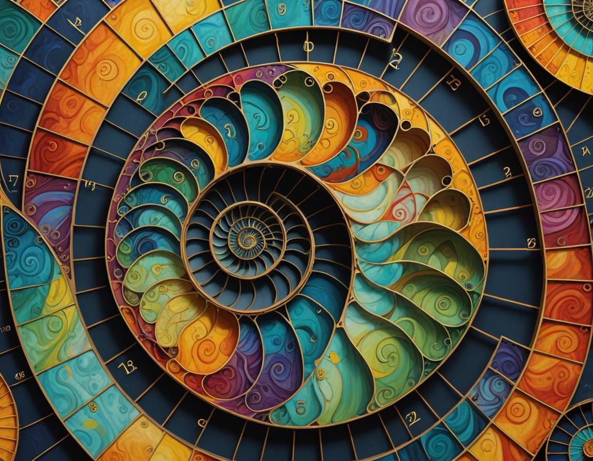 Golden Harmony in Nature's Spiral