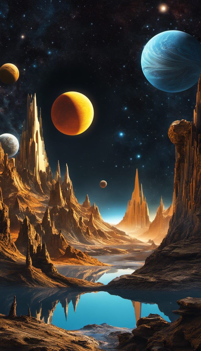 Magnificent Futurecore Cosmic Landscape