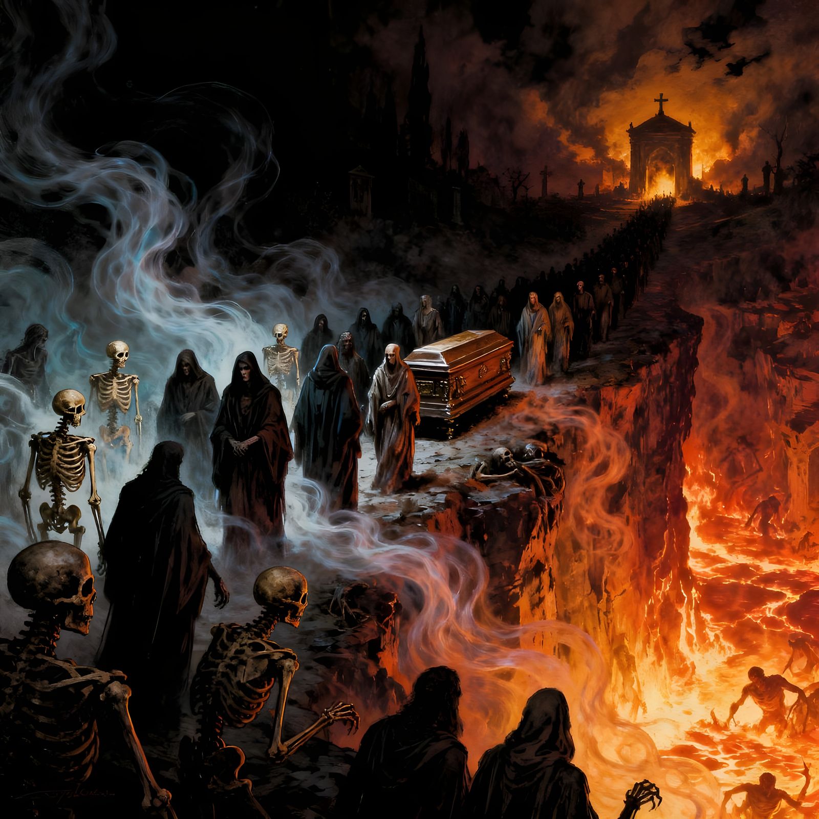 Macabre Funeral Procession to Hell in Sinister Style