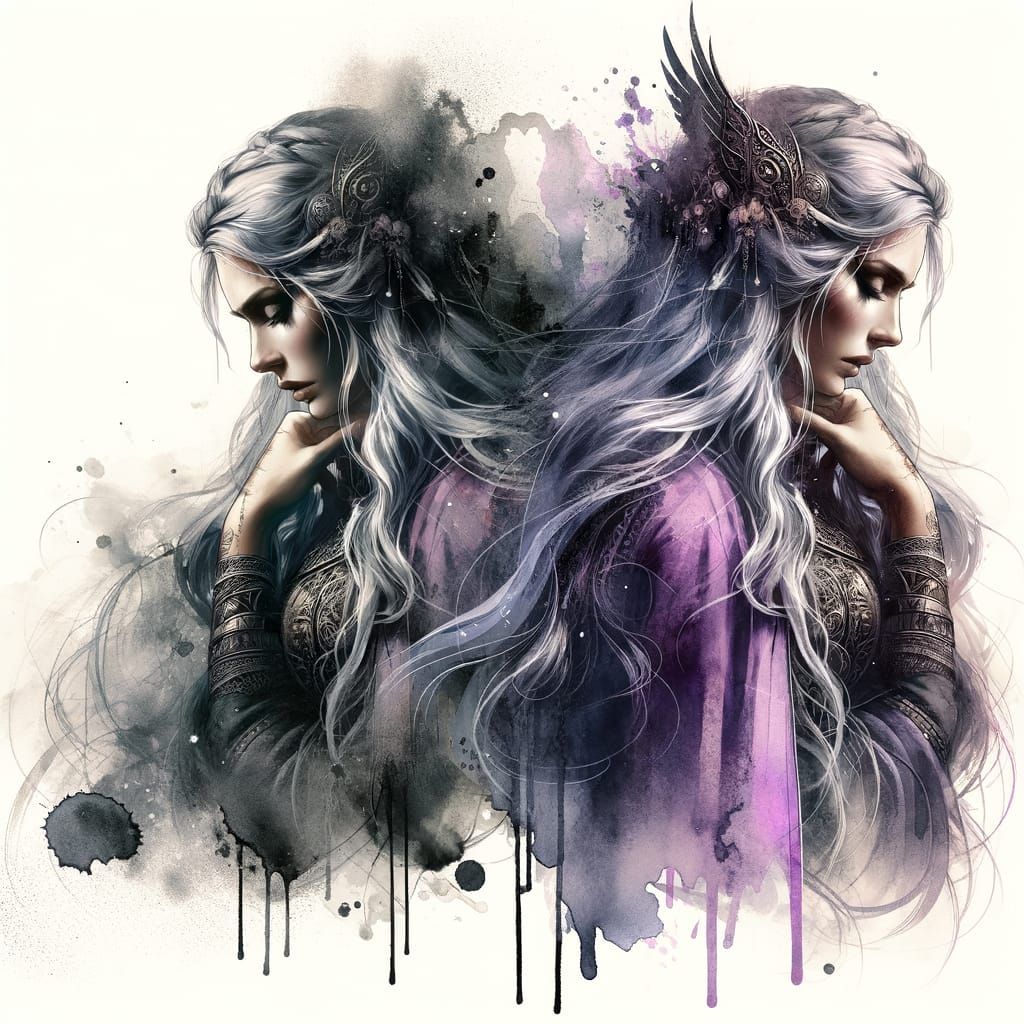 Frigg: Norse Goddess Reflects on Loss in Romantic Style