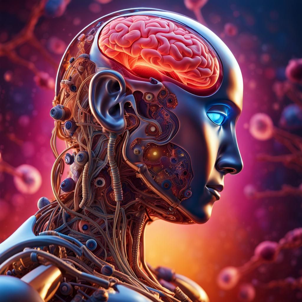 Nanobots Repairing Human Heart: Hyperrealistic Photomicrogra...