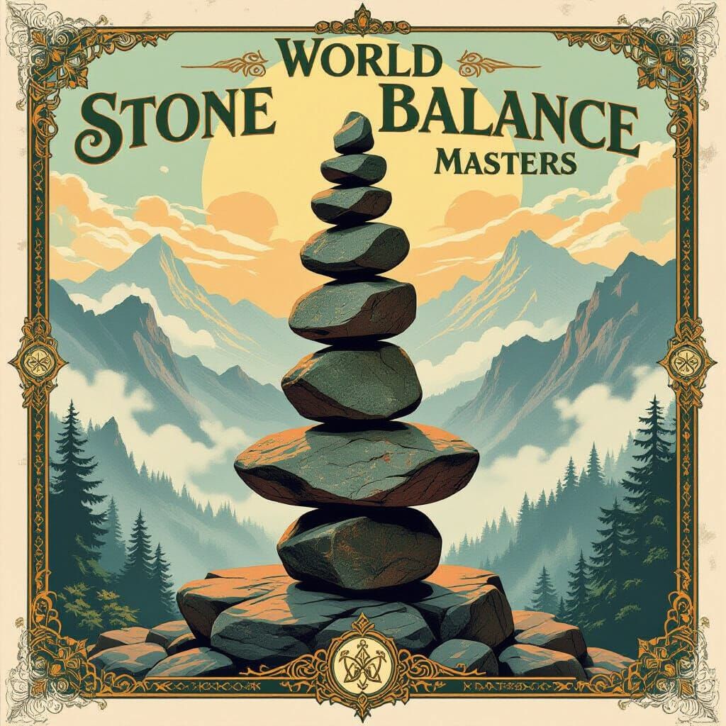 Stone Balance Masters Championship Poster