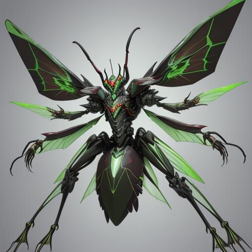 Enormous Six-Legged Insectoid with Striking Exoskeleton