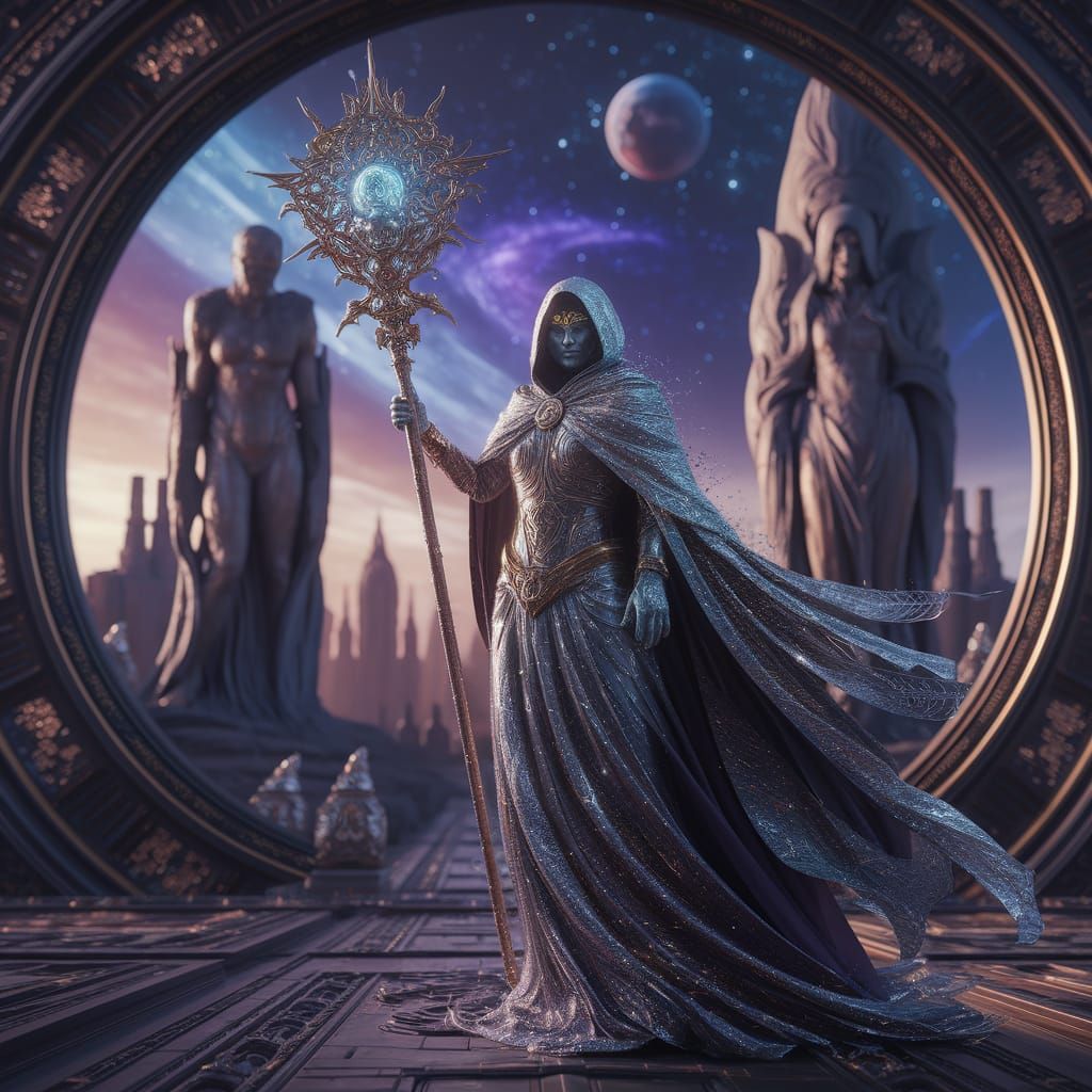 Zeraphine Solari, Warden of the Celestial Gate 💜✨🌌