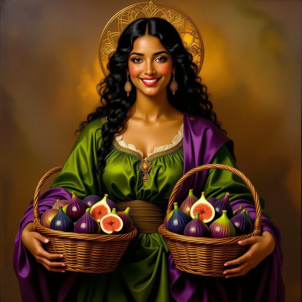Fig Goddess in the Style of Old Masters