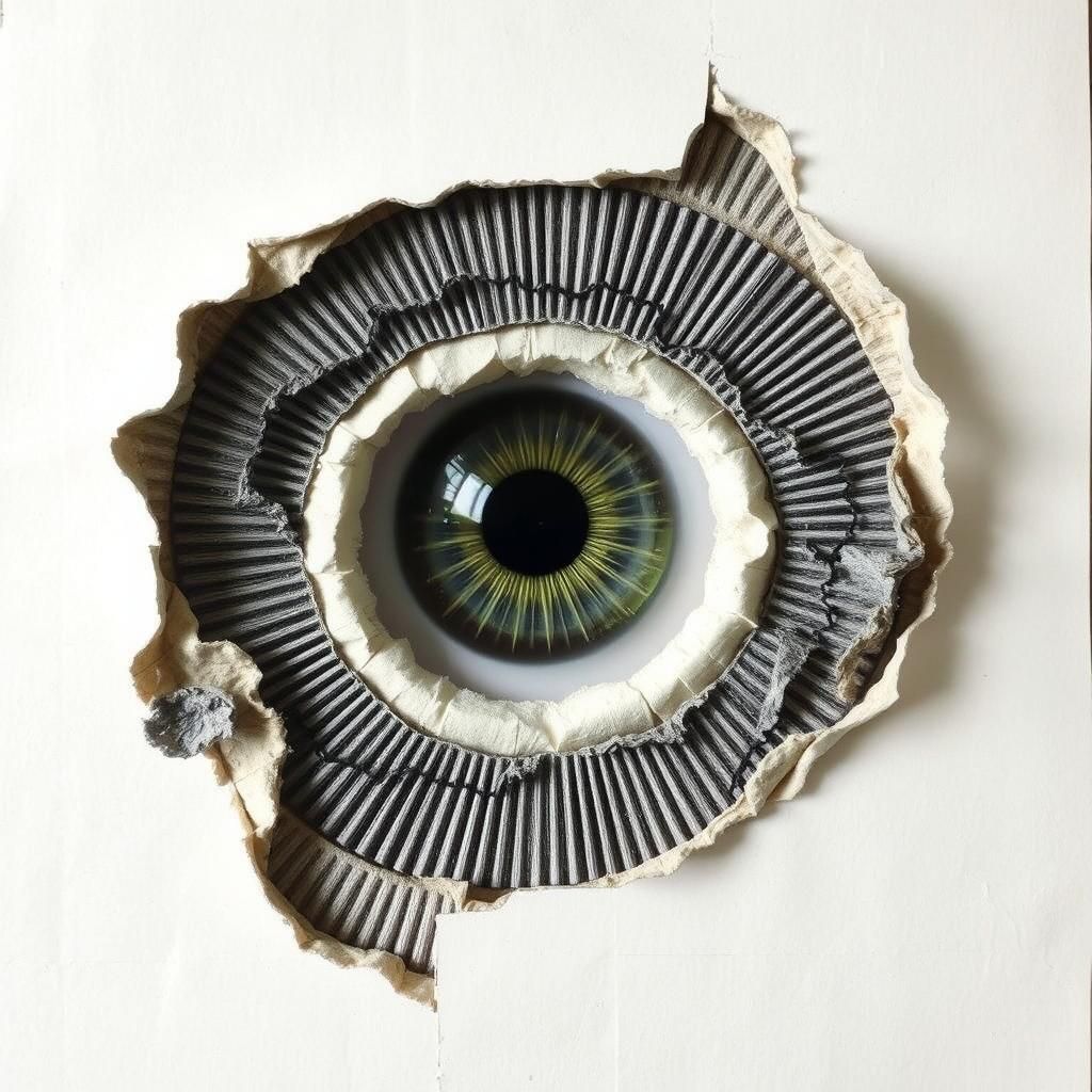 Surreal Eye Art in Proto-Abstractionist Style