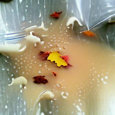 Autumn Leaves Drenched in Milk