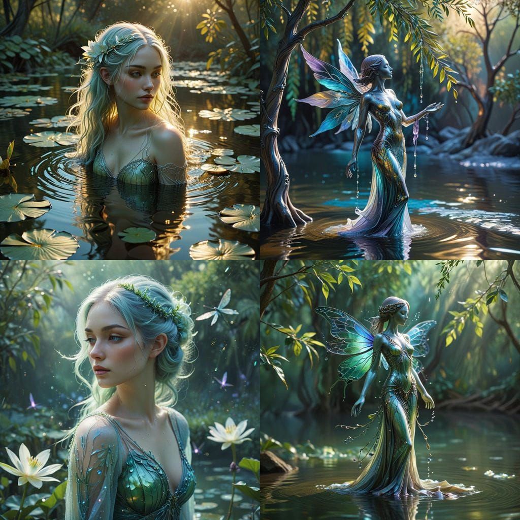 Ethereal Goddess of the Willow Tree