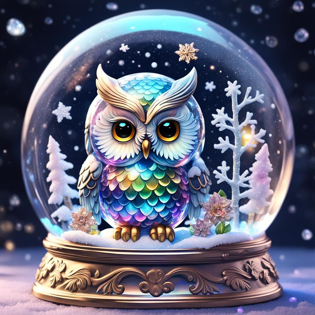 Snowglobe with owl