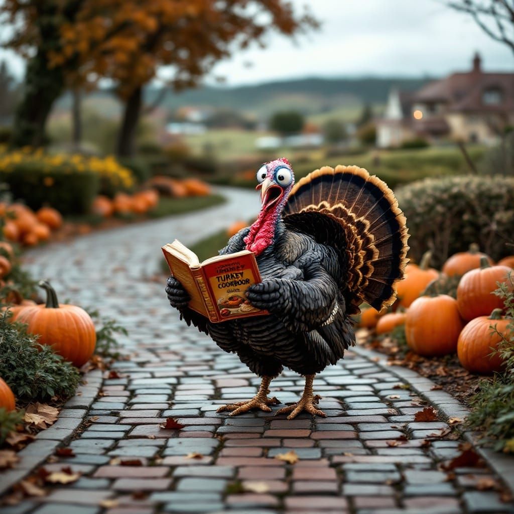 Scared Turkey Reads Thanksgiving Cookbook