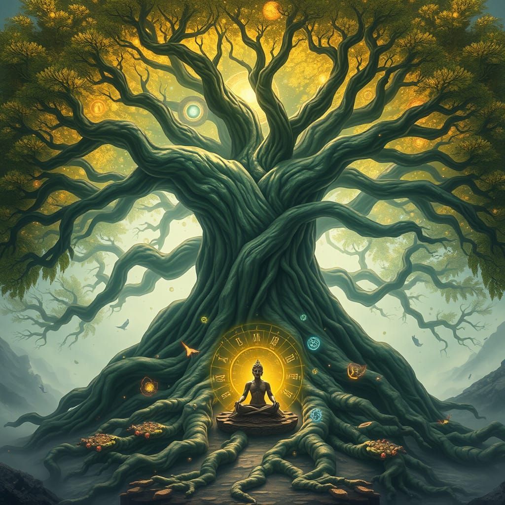 A Majestic Ancient Tree of Wisdom