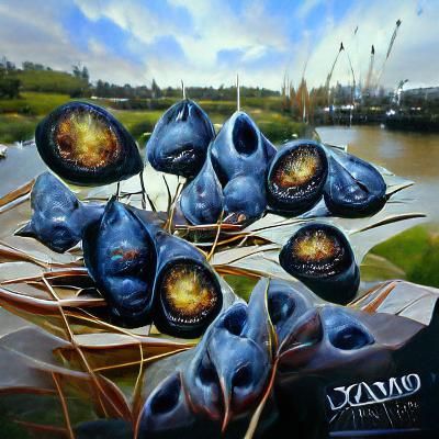 Phazon Landscape in Realistic Oil Painting Style