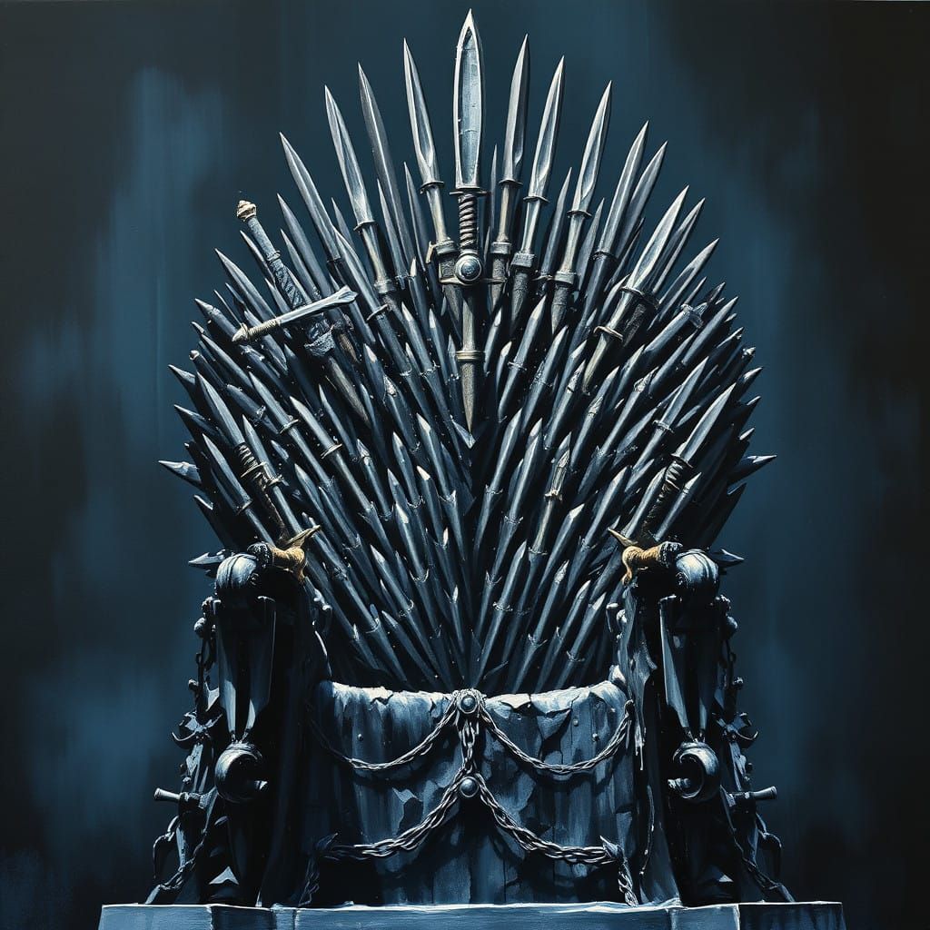 Epic Iron Throne in Majestic Darkness