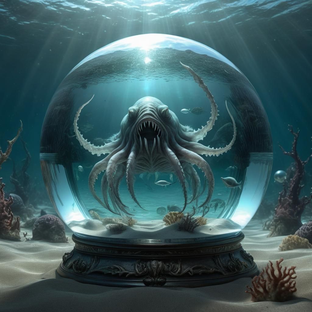 Glass Sphere Reveals Monster Sea Creature World