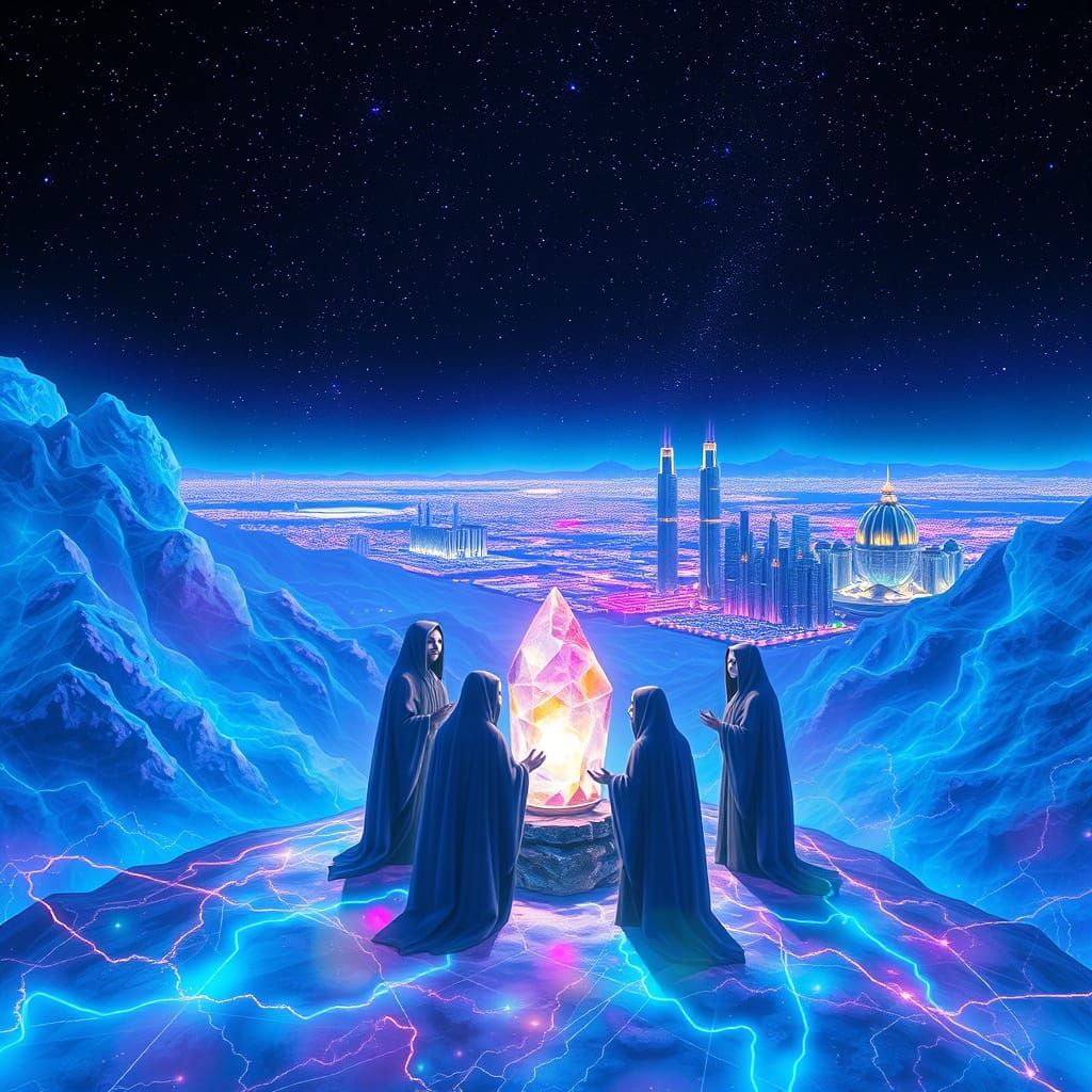 Surreal Dreamscapes Unite Technology and Spirituality in Cos...