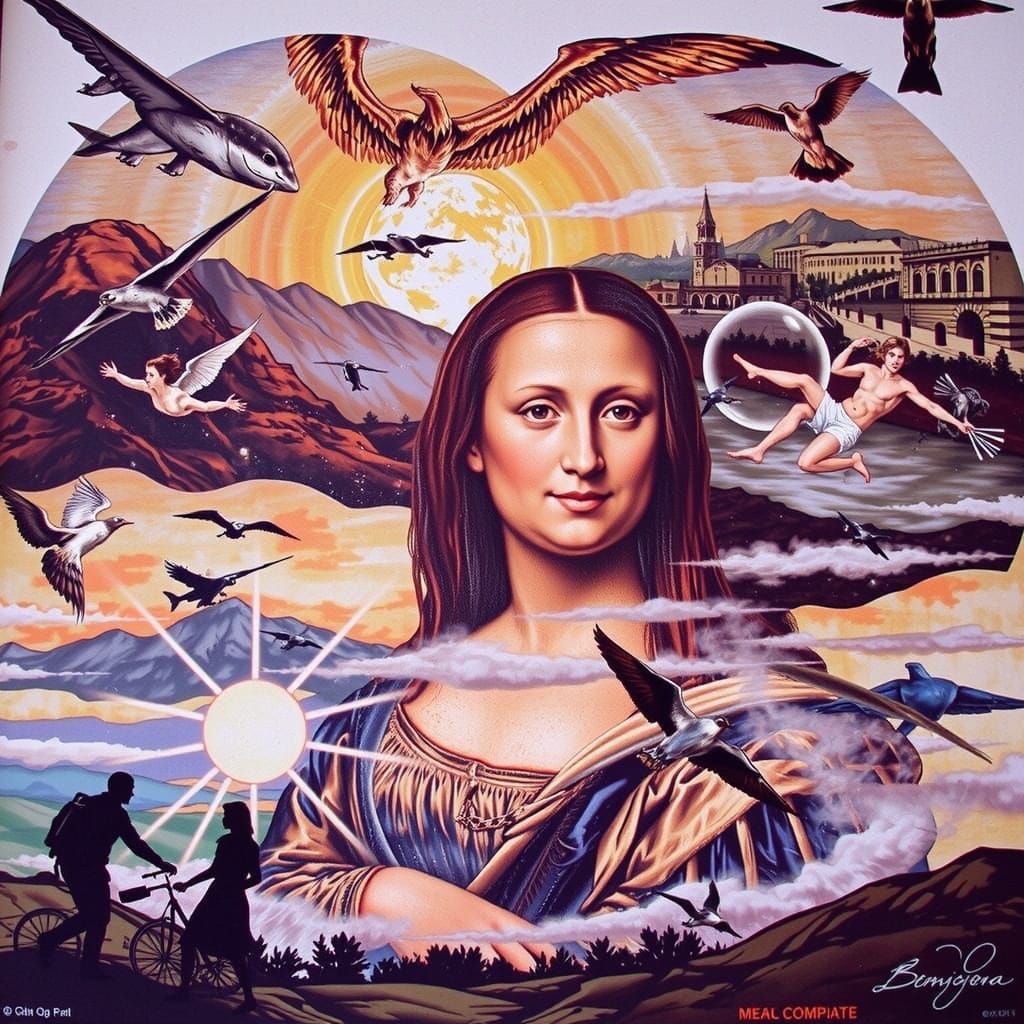 AI Generated Mona Lisa Portrait