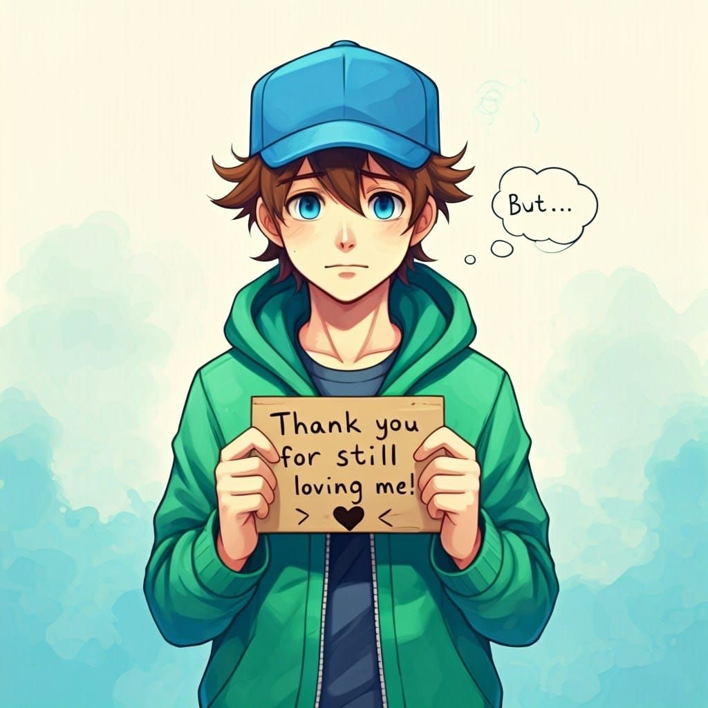 Grateful Pokemon Trainer in Watercolor Style