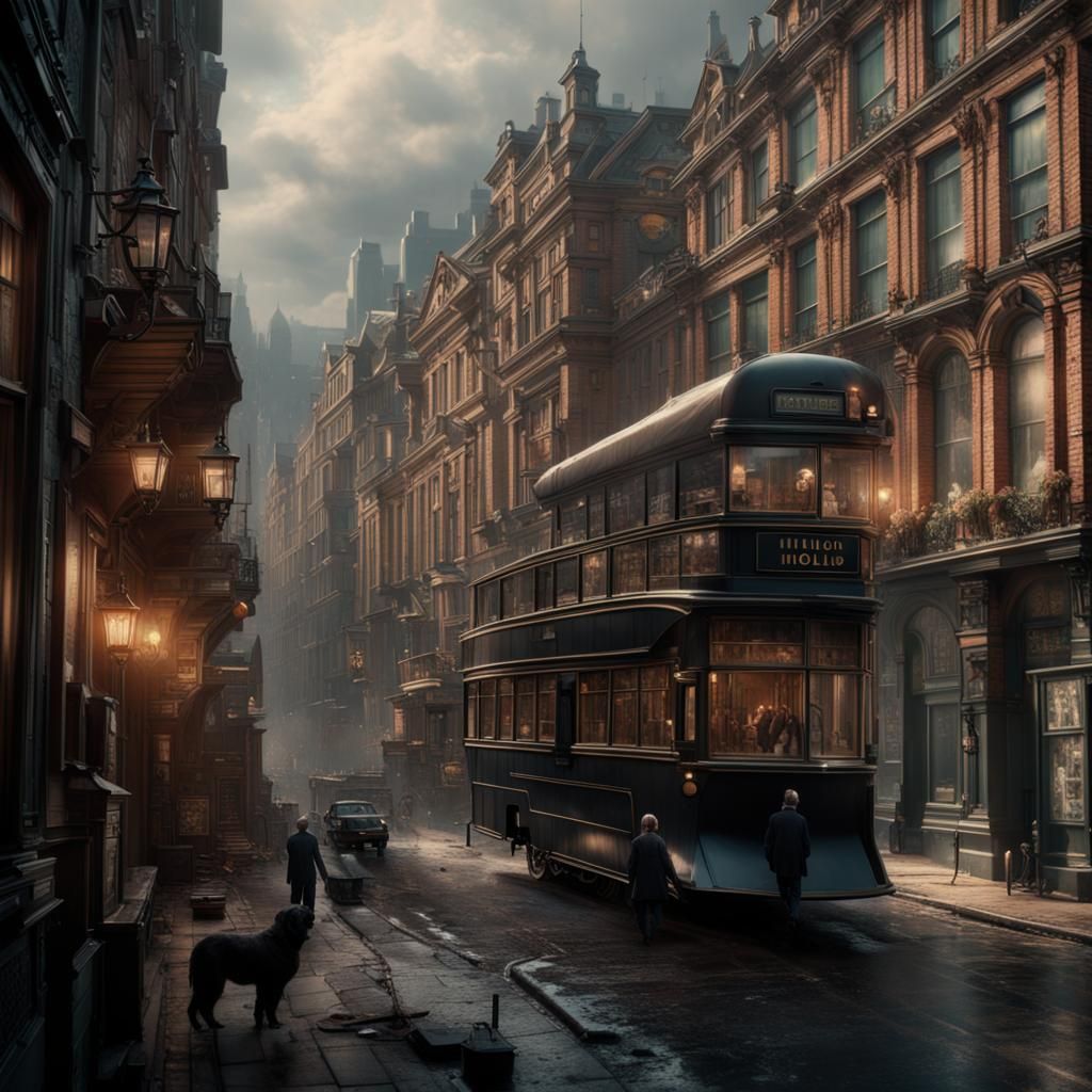 Dramatic Digital Painting of Sherlock Holmes