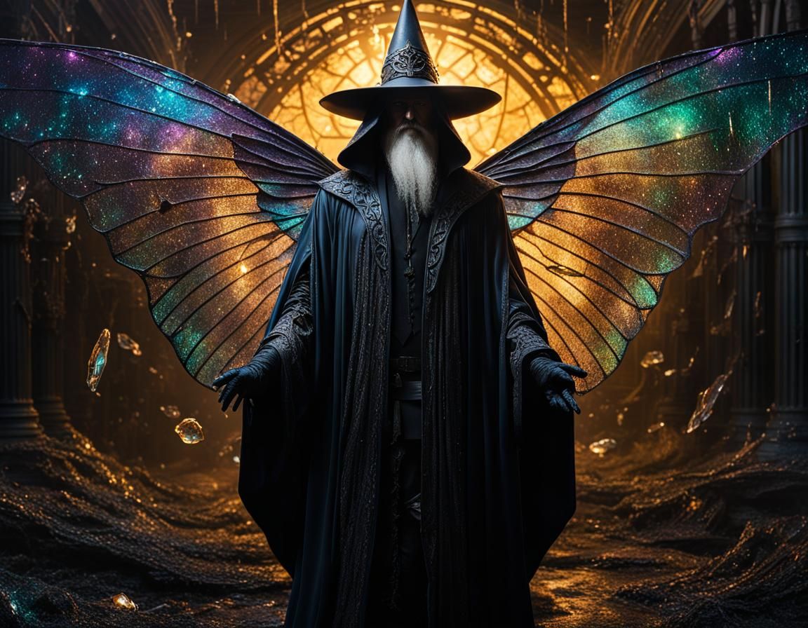 Glass Wizard in Radioactive Rain with Magic Dust