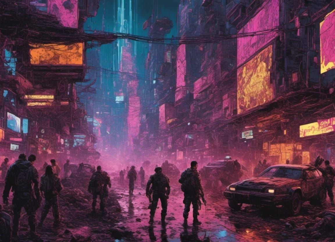 Cyberpunk Armageddon in Heavy Metal Style