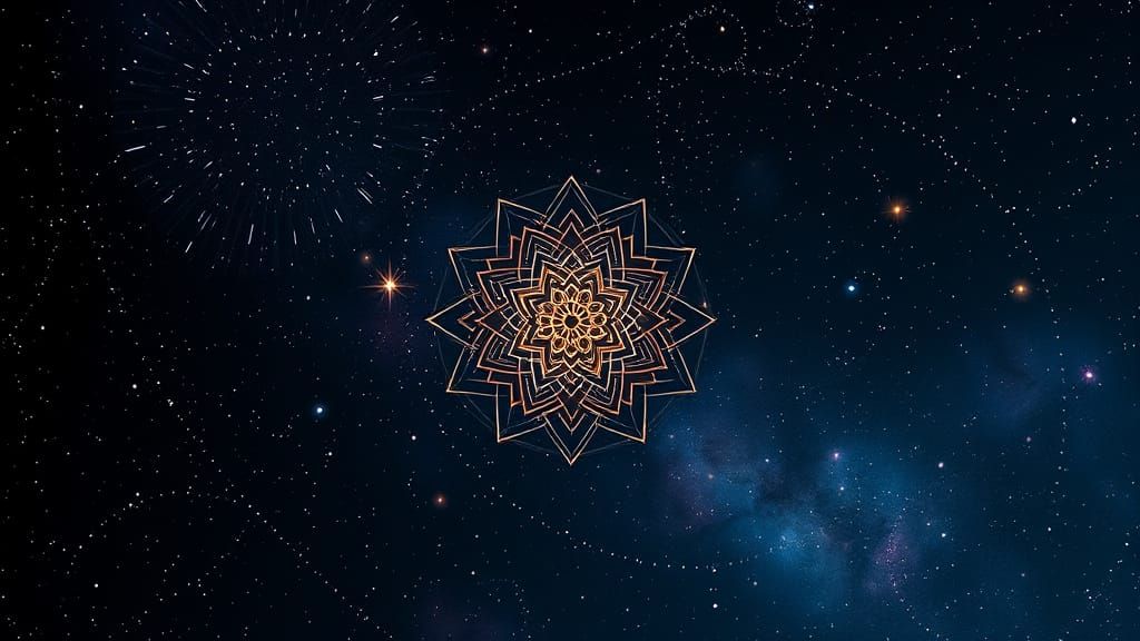 Cosmic Dreamscape in Minimalist Cinematic Style