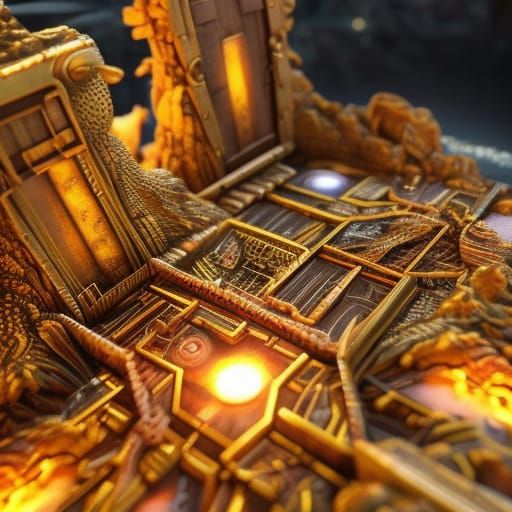 Demon Goddess in Robot Battle Diorama