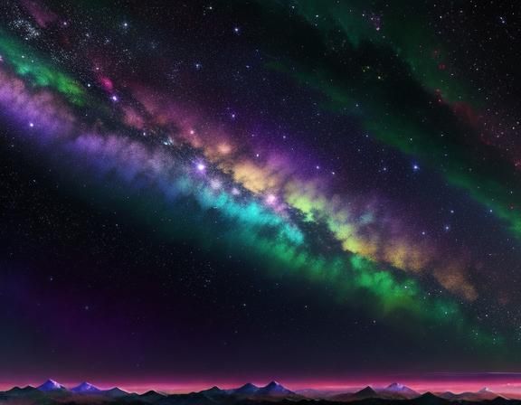 Surreal Person Floats in Dreamlike Oil Painting