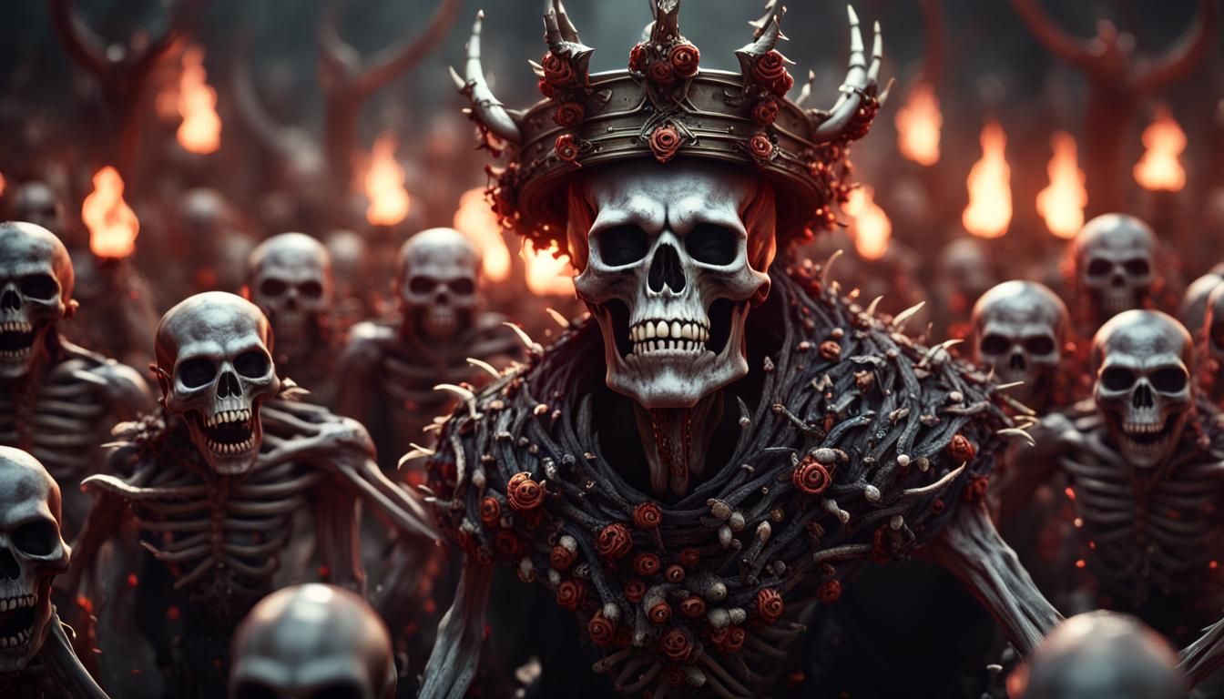 Demon King Summons Skeleton Minions in Unreal Engine