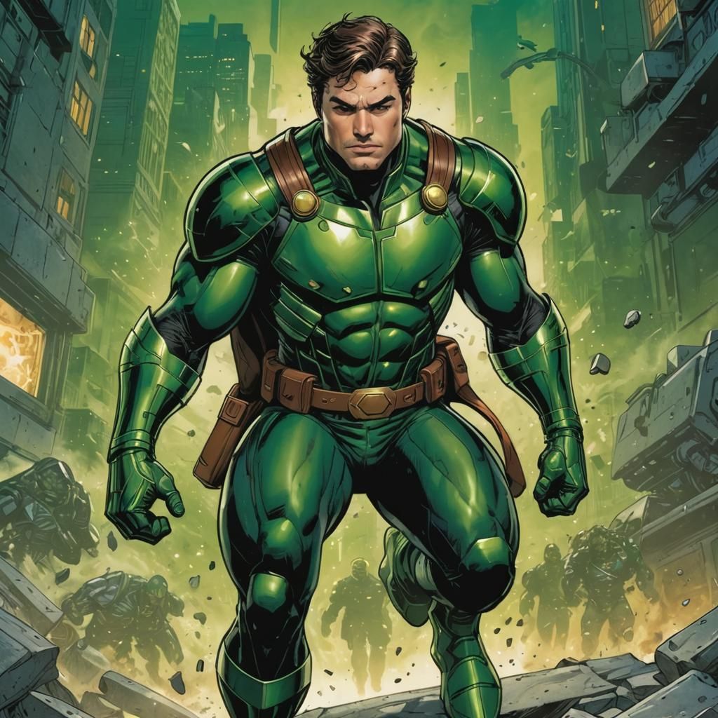 Superhero in Black Tights, Comic Book Art