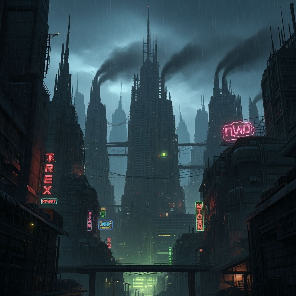 Grimdark Fantasy Image in Dark Gothic Style