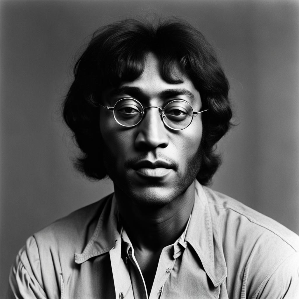 JOHN LENNON as a black man