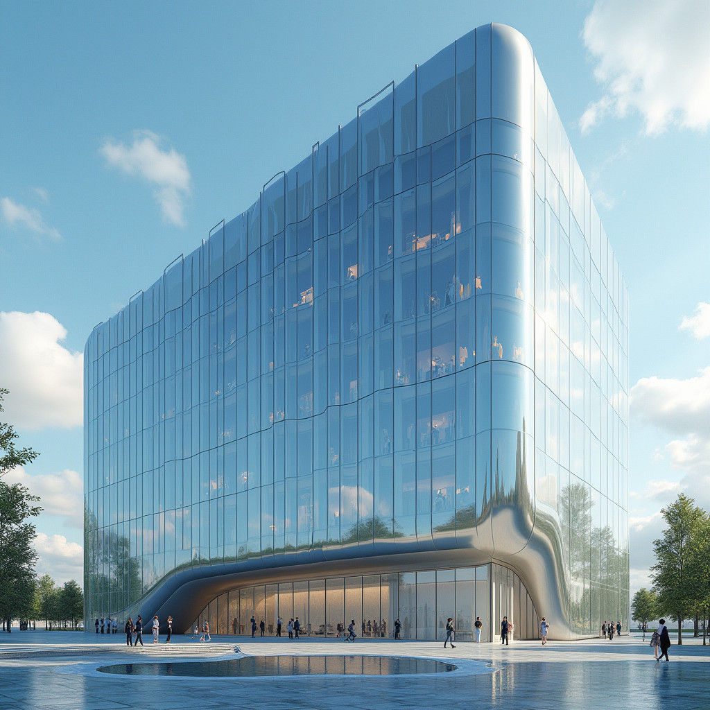 Futuristic Skyscraper in a Dynamic Megacity