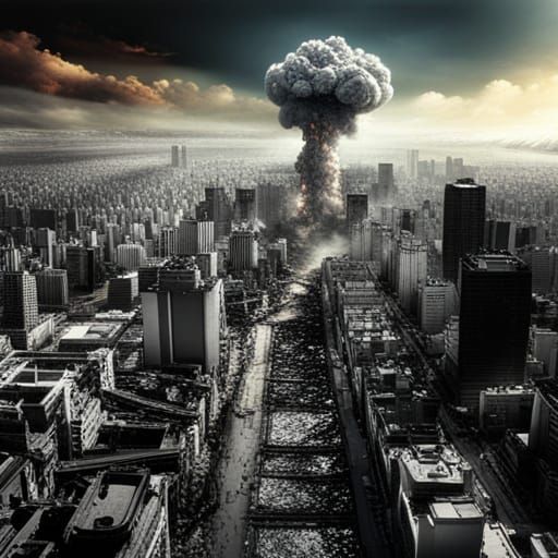 Hiroshima Bombing: Epic Cinematic Digital Matte Painting