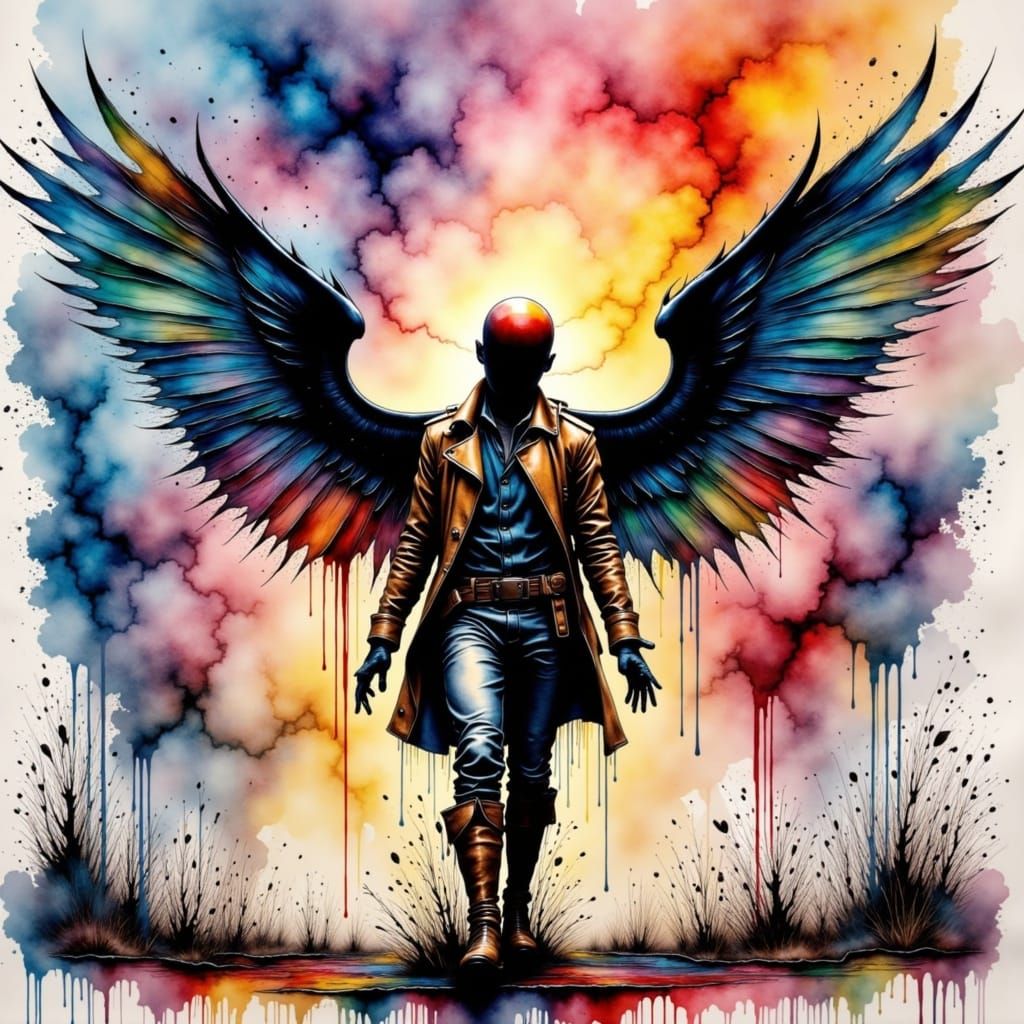 Rookie Hero Stands Before Destiny in Steampunk Impasto