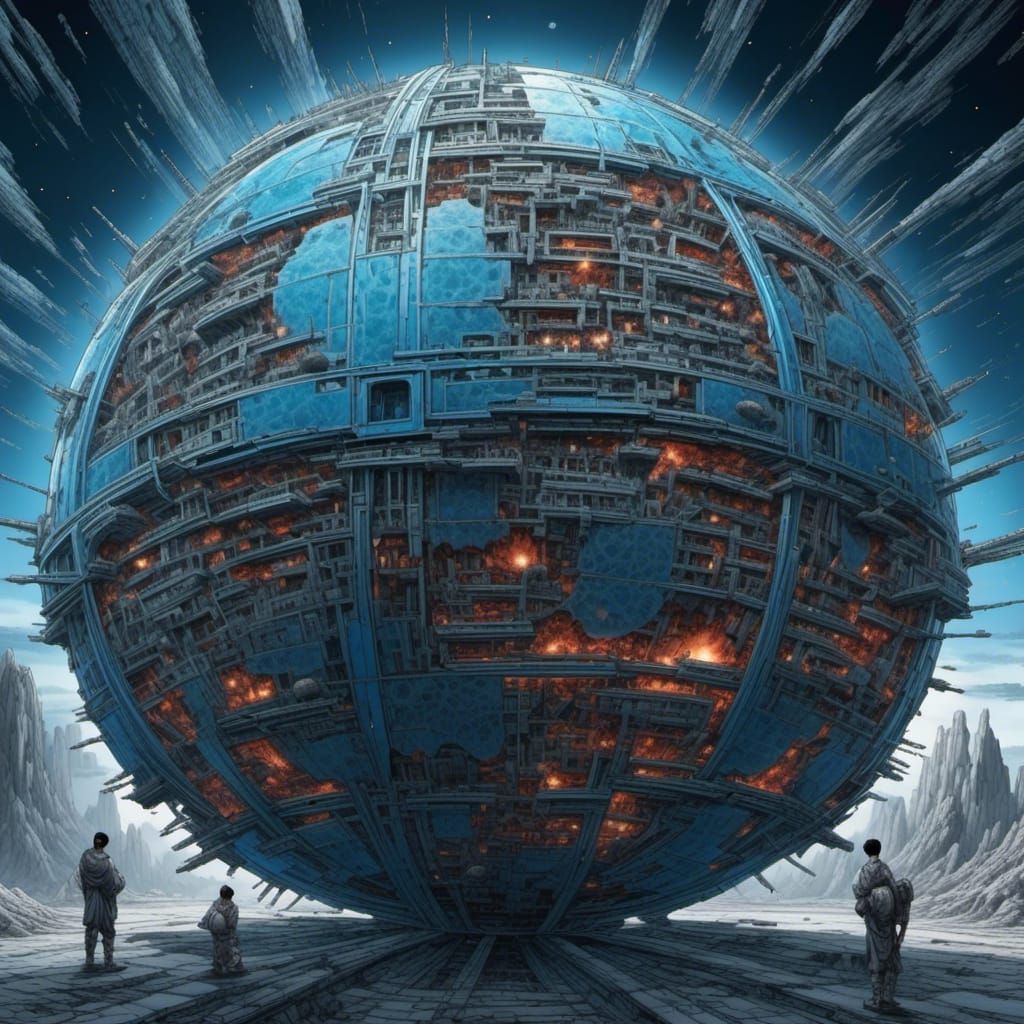 Dyson Sphere in Deep Outer Space